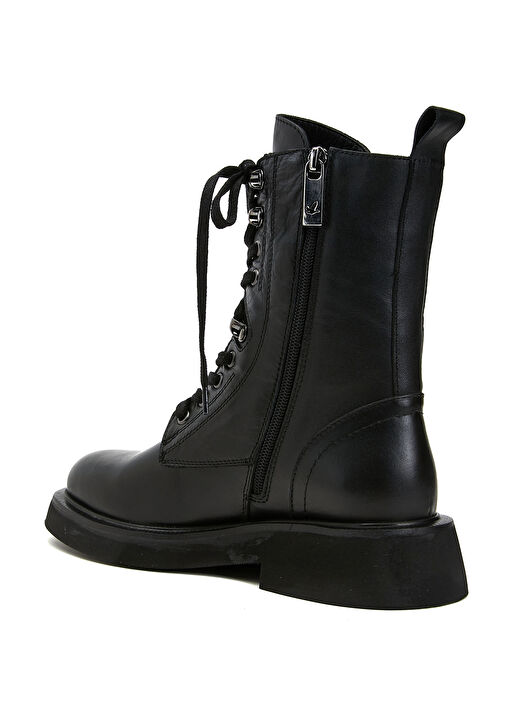 Siyah Kadın Deri Bot - Görsel 4