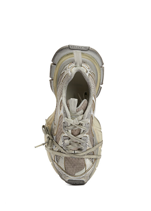 3XL Ekru Kadın Sneaker - Görsel 5