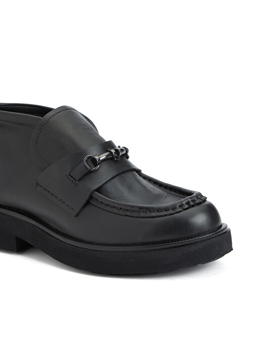 Siyah Kadın Deri Bot - Görsel 7