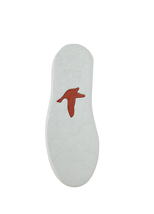 Ekru Kadın Deri Sneaker - Görsel 6