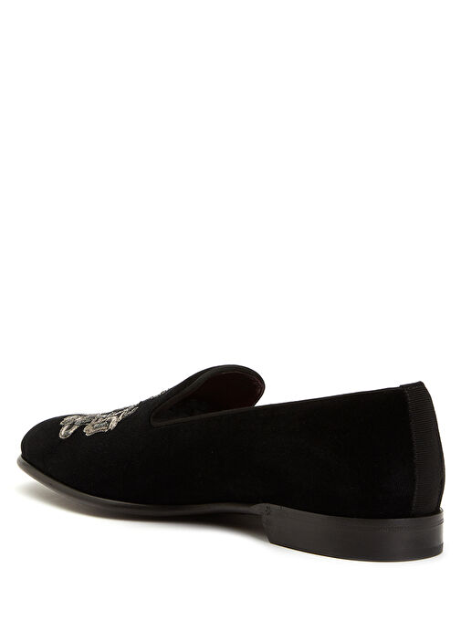 Siyah İşlemeli Erkek Loafer - Görsel 4