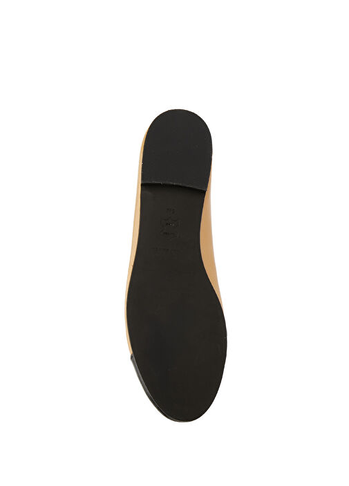 Cap Toe Bej Siyah Deri Babet - Görsel 6