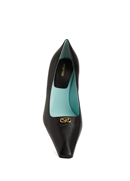 Sergio Rossi Sergio Rossi Siyah Deri Topuklu Ayakkabı Beymen'de! Siyah - 5. görsel