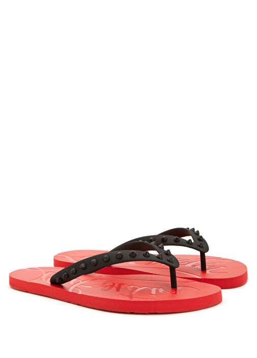 Kırmızı Siyah Troklu Erkek Terlik - Görsel 3