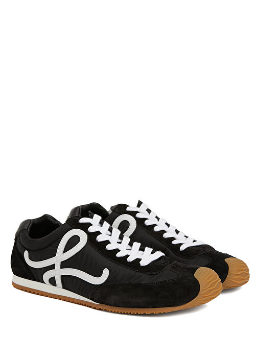 Ballet Runner Siyah Erkek Deri Sneaker - Görsel 3