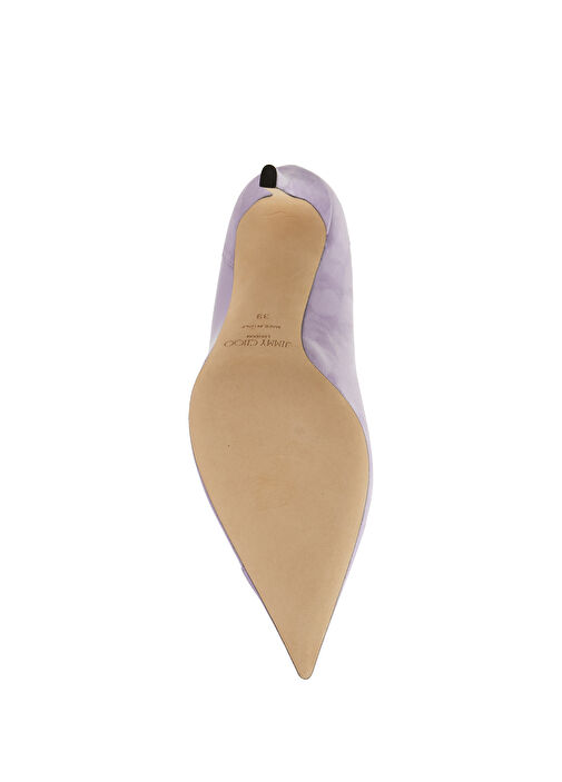 Lila Süet Stiletto - Görsel 6