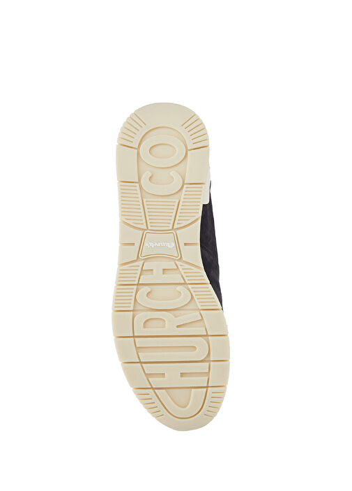 Lacivert Logo Detaylı Erkek Deri Sneaker - Görsel 6