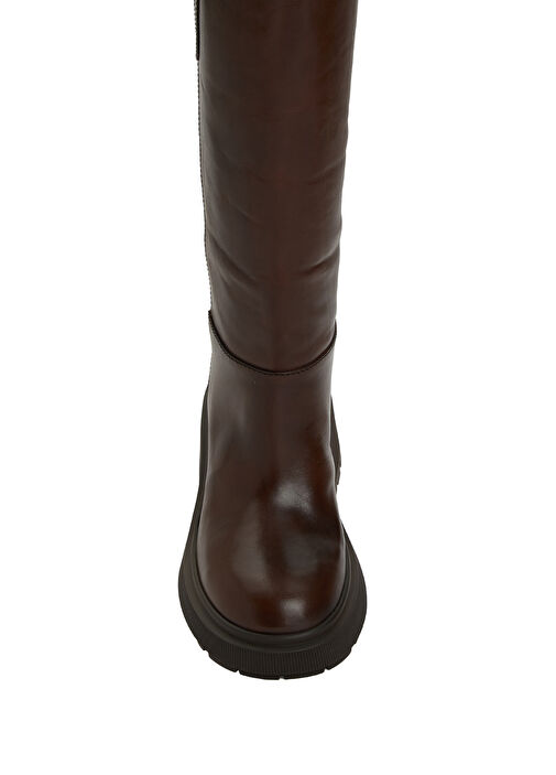 Tamsin Kahverengi Kadın Deri Çizme - Görsel 5