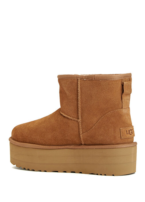 Classic Mini Platform Taba Kadın Süet Bot - Görsel 4