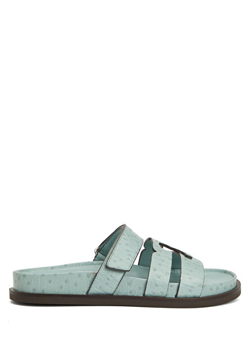 Mavi Kadın Deri Terlik - Görsel 2