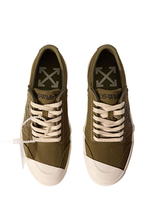 Off-White Haki Erkek Vulcanized Undercut Haki Erkek Kanvas Sneaker