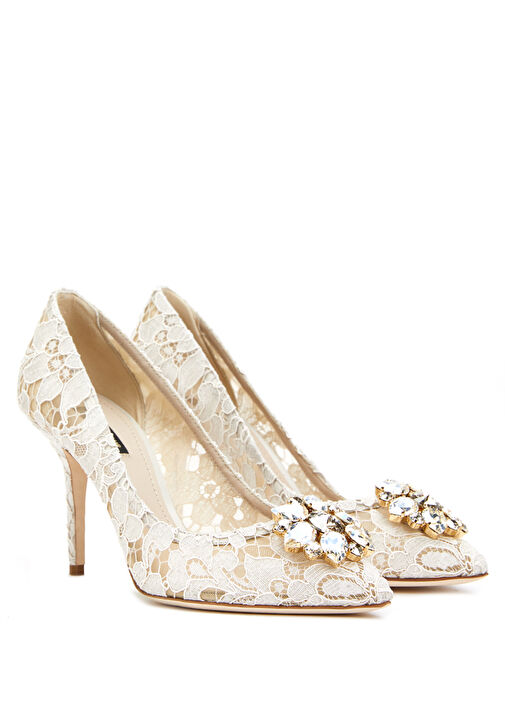 Rainbow Kırık Beyaz Stiletto - Görsel 3