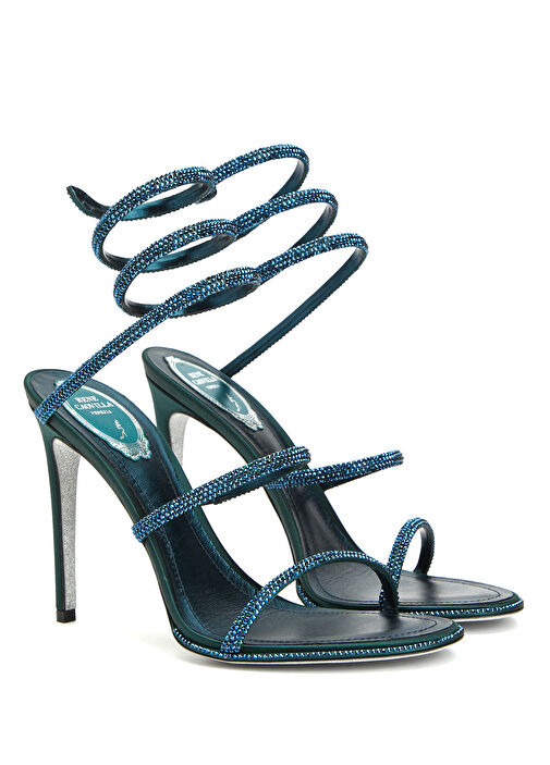 Yeşil Kadın Sandalet - Görsel 3