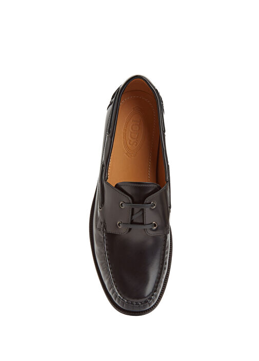 Tod's Siyah Tod's Deri Erkek Loafer