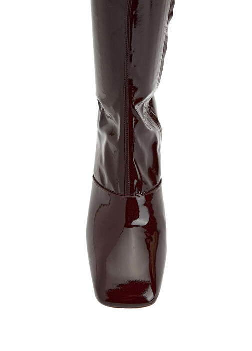 Bordo Kadın Çizme - Görsel 5