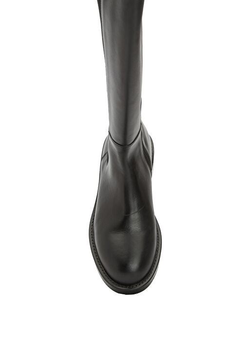 Siyah Kadın Deri Çizme - Görsel 5