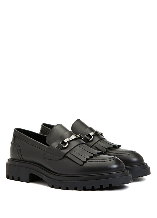Divarese Divarese Siyah Kadın Deri Loafer Beymen'de! Siyah - 3. görsel