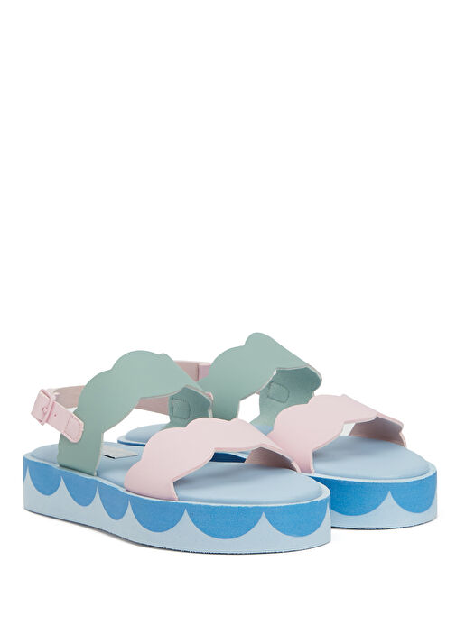 Çok Renkli Kız Çocuk Sandalet - Görsel 3