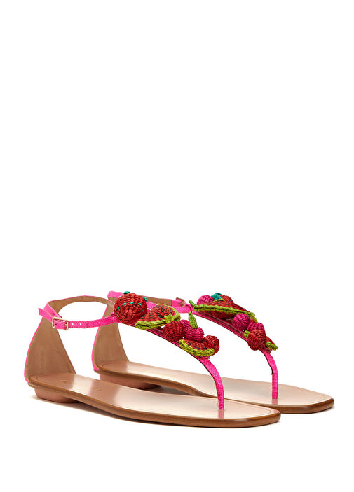 Strawberry Punch Pembe Kadın Sandalet - Görsel 3