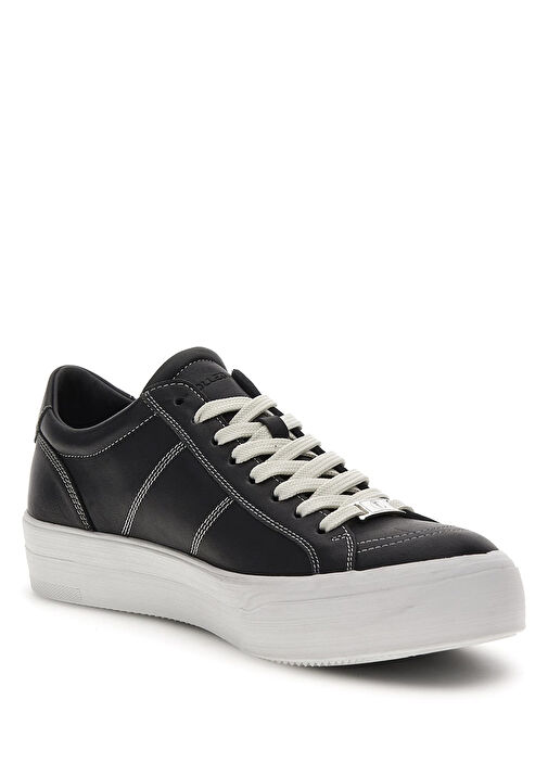 Corso Siyah Erkek Deri Sneaker - Görsel 6