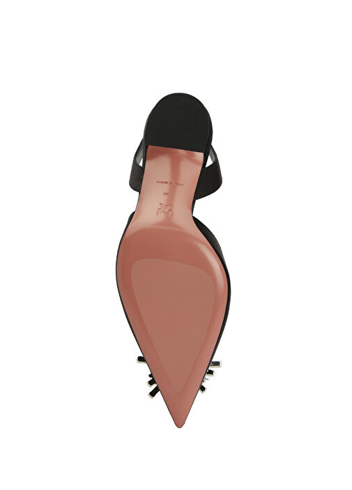 Begum Siyah İpek Topuklu Ayakkabı - Görsel 6