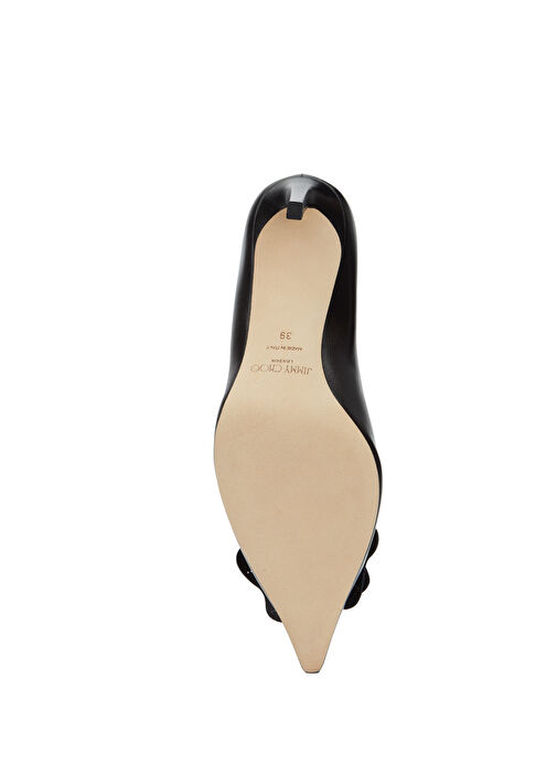 Mimmi Siyah Deri Stiletto - Görsel 6