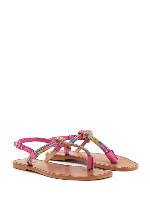 Taba Kadın Deri Sandalet - Görsel 3