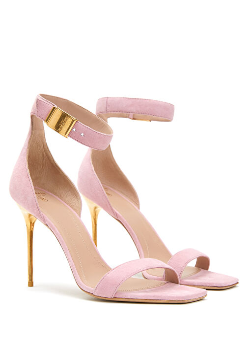 Uma Pembe Kadın Deri Sandalet - Görsel 3
