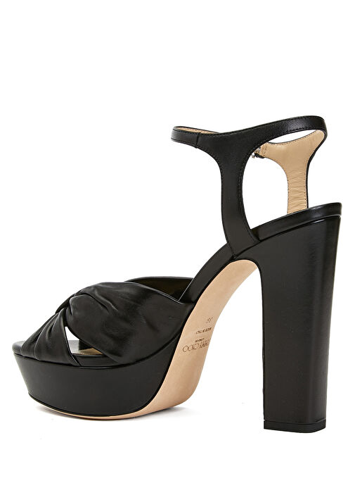 Heloise Siyah Kadın Deri Sandalet - Görsel 4