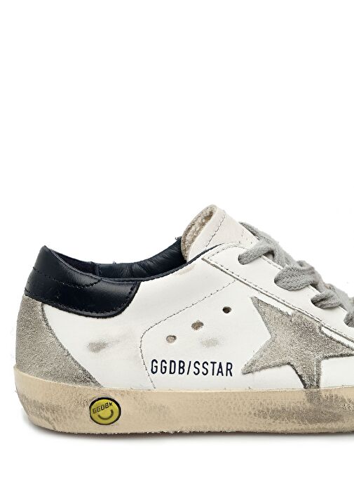 Superstar Beyaz Gri Unisex Çocuk Deri Sneaker - Görsel 8