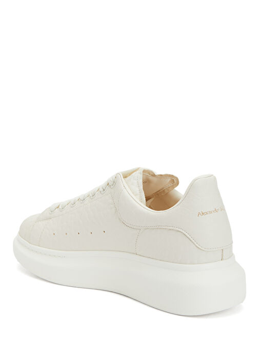 Oversized Ekru Erkek Deri Sneaker - Görsel 4