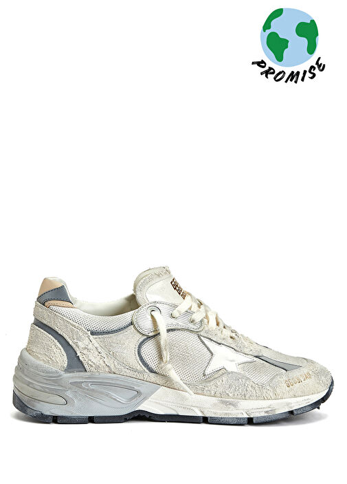 Dad-Star Silver Beyaz Kadın Deri Sneaker - Görsel 2