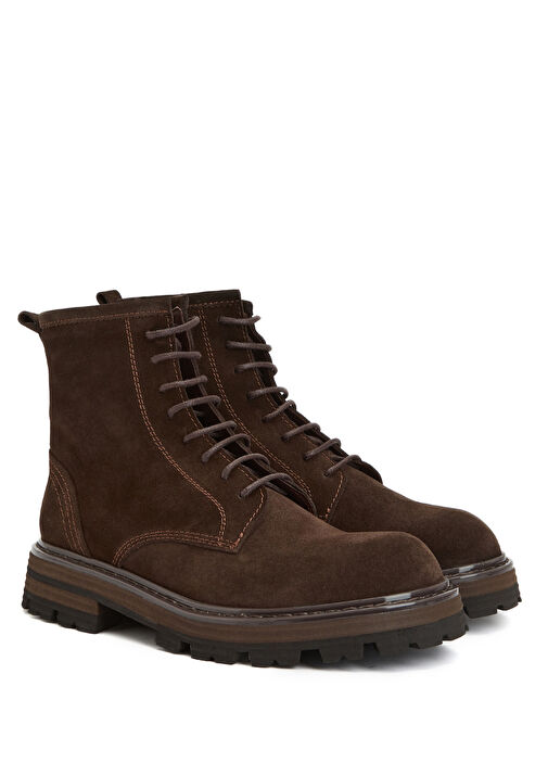 Academia Kahverengi Academia Deri Erkek Postal Bot