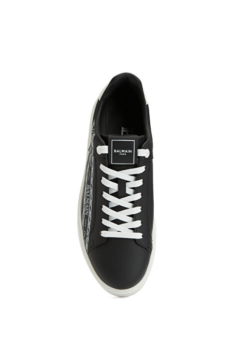 B-Court Siyah Beyaz Erkek Deri Sneaker - Görsel 5