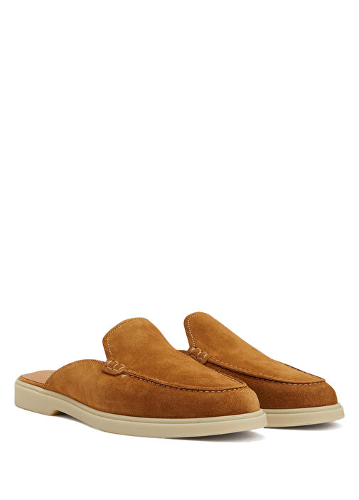 Sophie Açık Kahverengi Kadın Süet Terlik - Görsel 3