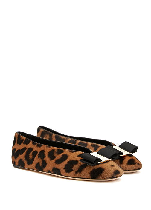 Leopar Desenli Deri Babet - Görsel 3