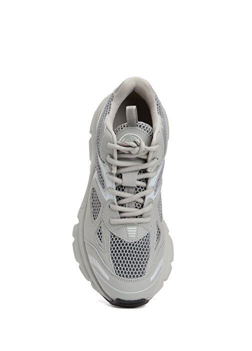 Marathon Runner Gri Kadın Deri Sneaker - Görsel 5