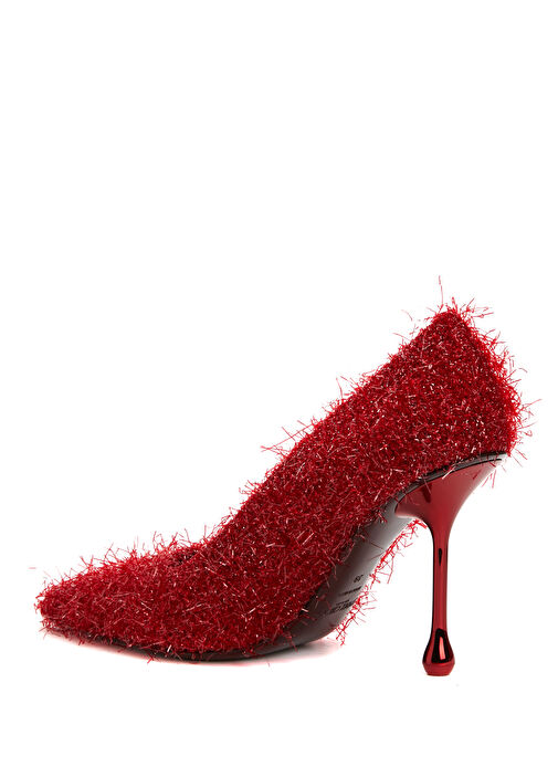Ixia Kırmızı Deri Stiletto - Görsel 4