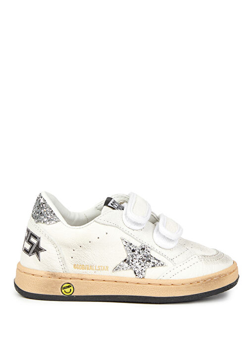 Ball Star Beyaz Çocuk Deri Sneaker - Görsel 2