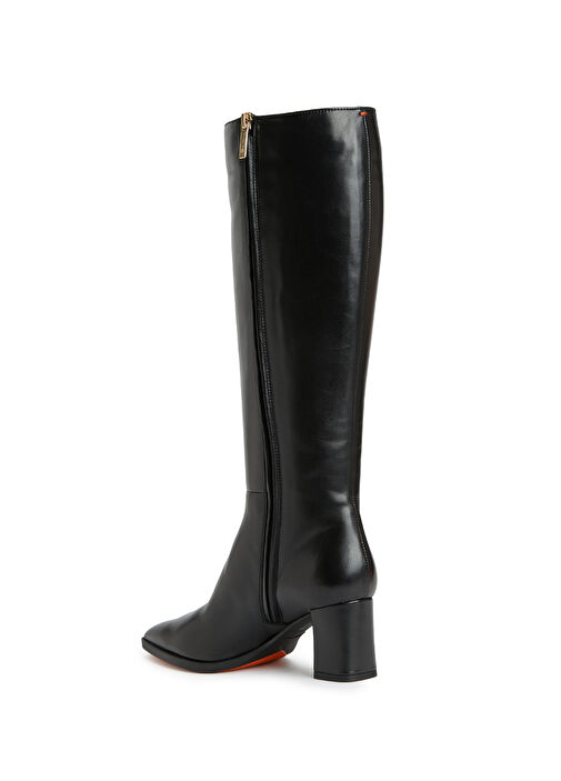 Siyah Kadın Deri Çizme - Görsel 4