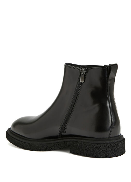 Siyah Erkek Deri Bot - Görsel 4