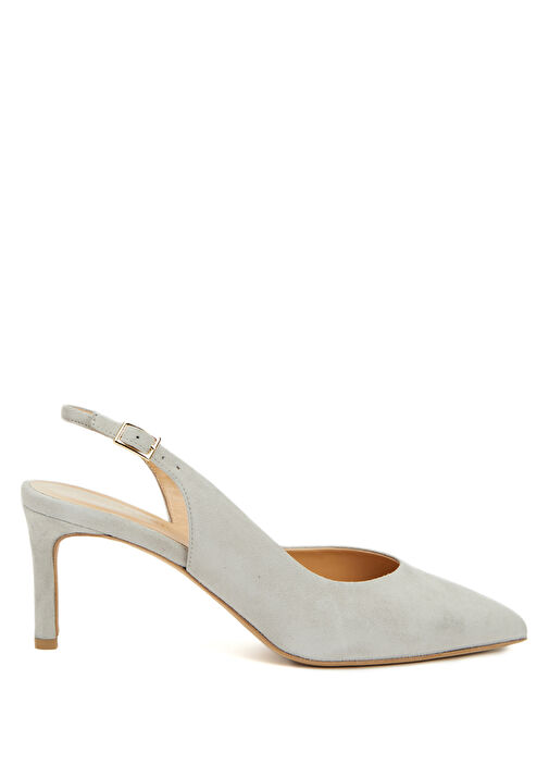 Divarese Divarese Açık Gri Kadın Süet Topuklu Ayakkabı Beymen'de! Açık Gri - 2. görsel
