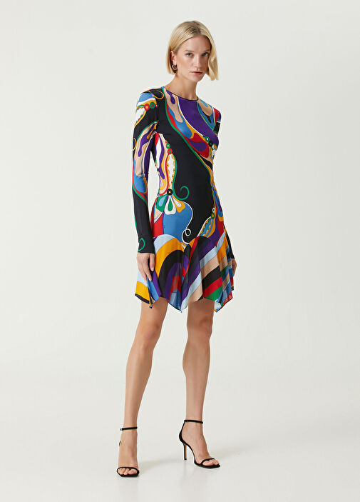 pucci asymmetric dress Vivara Print Long Silk Dress  PUCCI Online Store