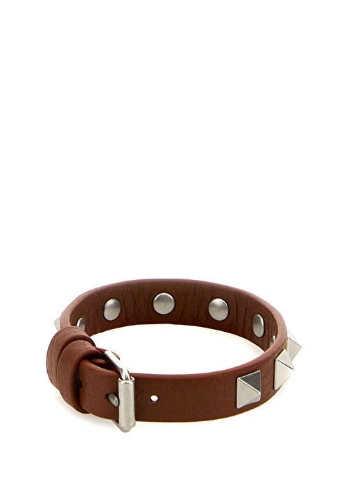 ブレスレット VALENTINO CARAMEL LEATHER ROCKSTUD BRACELET Caramel Valentino Garavani Caramel Men Rockstud Caramel