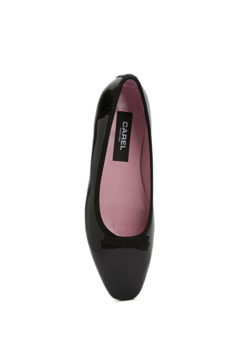 Ballet Siyah Deri Babet - Görsel 5