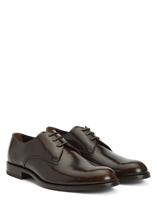 Koyu Kahverengi Erkek Deri Ayakkabı - Görsel 3