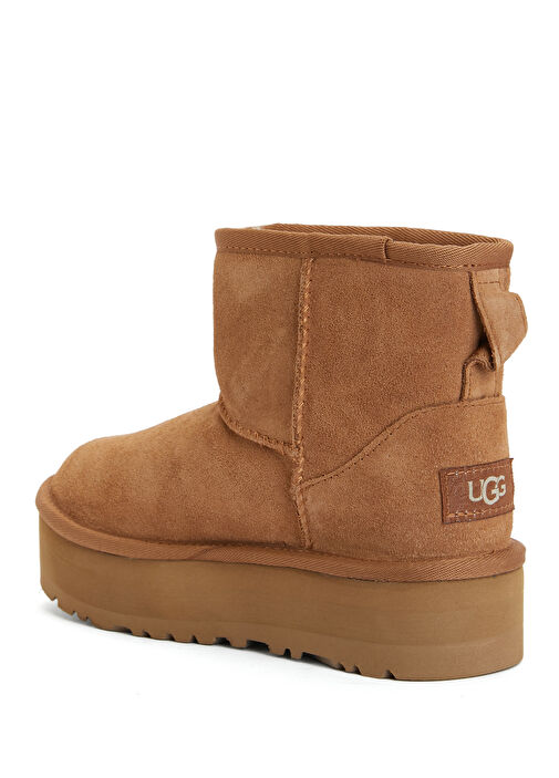 Classic Mini Platform Taba Kız Çocuk Deri Bot - Görsel 4