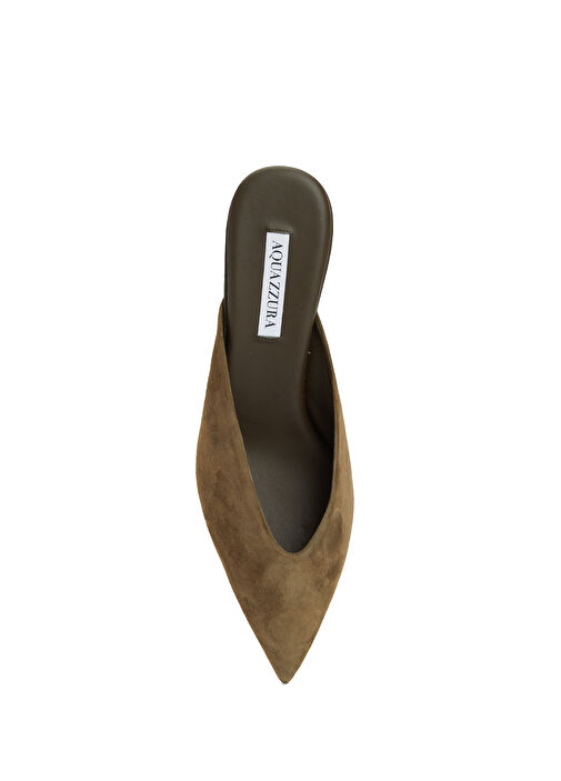 Bisous Haki Kadın Deri Terlik - Görsel 5