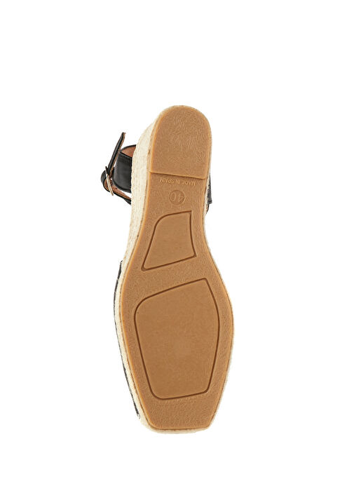 Bej Siyah Kadın Espadril - Görsel 6