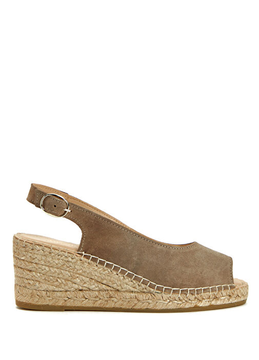 Vizon Kadın Süet Espadril - Görsel 8